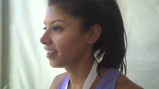 Delilah DiCrescenzo After Making Worlds at 2011 USATF Championships [upl. by Stefan]