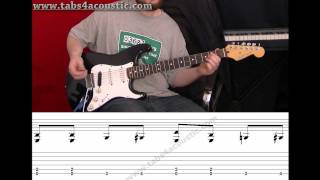 Cours de guitare  apprendre le blues pour les débutants  Partie 3 [upl. by Anerdna]