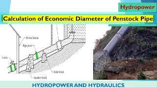 How to calculate Economic diameter of penstock [upl. by Karil]