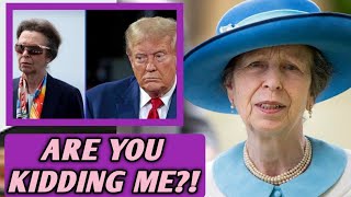 Princess Anne left upset as shes accused of criticizing Donald Trump during royal visit [upl. by Mcnutt]