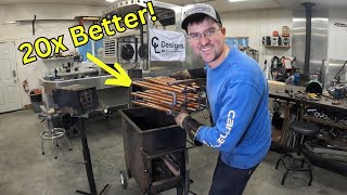 Upgrading the Wood Fired Water Heater  TIG Welding Copper [upl. by Haelahk532]