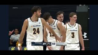 25 pts 911 amp Interview UCSD 94 vs Pepperdine 76 [upl. by Eilyah]