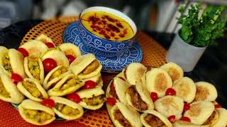 mini batbout garnis et une soupe de lentille jaune😋😋 بطبوط معمربحشوة لذيذة وشربةعدسM kitchen AT home [upl. by Dinnie]