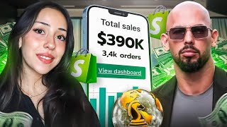 Girl Tries Andrew Tates Real World Dropshipping Course For 48 Hours [upl. by Annorah]