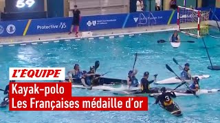 Kayakpolo  Les Françaises remportent lor aux Jeux Mondiaux [upl. by Nimajneb]