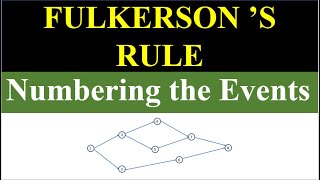 4 Fulkersons Rules for Numbering the event [upl. by Odravde729]