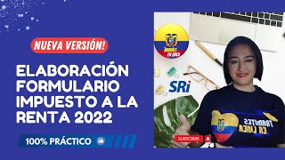 Formulario de IMPUESTO A LA RENTA INGRESOS BAJO RDEP 2023 el proceso es igual al 2022 [upl. by Doralyn]