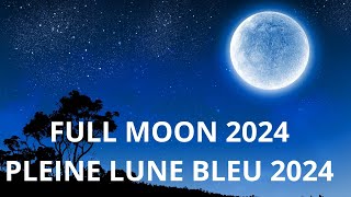 SUPER LUNE BLEUE • AOÛT 2024 • MANIFESTEZ TOUS VOS SOUHAITS • FRÉQUENCE MIRACLE 528 Hz [upl. by Verlie]