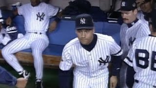 Derek Jeters first World Series introduction in 1996 [upl. by Newberry557]