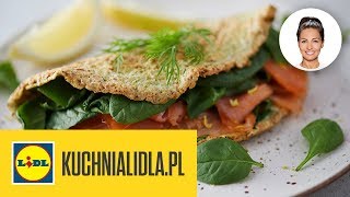 OMLET BIAŁKOWY Z ŁOSOSIEM 🐟  Kinga Paruzel amp Kuchnia Lidla [upl. by Eceinahs]