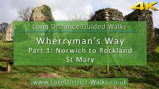 Long Distance Guided Walks Wherrymans Way Part 1  Norwich to Rockland St Mary [upl. by Neztnaj]