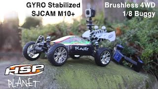 SJCAM M10 Gyro Test  HSP PLANET Brushless 4WD 18 RC Buggy [upl. by Ahsinnor]