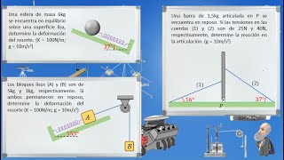 PROBLEMASESTÁTICANIVEL BÁSICOTRIÁNGULO DE FUERZASDESCOMPOSICIÓN RECTANGULAR [upl. by Mannuela]