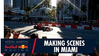 F1 Festival Miami  Patrick Friesacher Makes Scenes On The Streets [upl. by Bevers317]