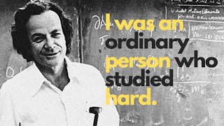 Theres no such thing as MIRACLE Richard Feynman advice to students  selfimprovement video [upl. by Hairahcez]