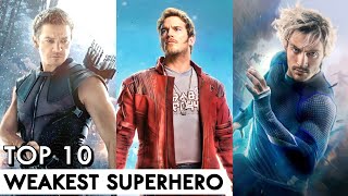 Top 10 Weakest Superhero Characters In MCU  In Hindi  BNN Review [upl. by Laehcym329]