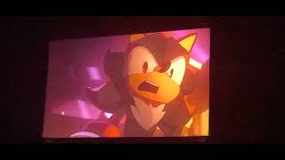 sonic x shadow generations dark beginnings trailer at sonic symphony in London [upl. by Ailecara367]