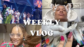 LIFE IN LAGOS  New Mum Vlog Baby Dedication Nail Care Braids Installation  More  FollyFlo [upl. by Idaline]