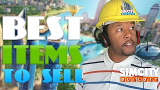 SimCity Buildit  Best Items To Sell  MAKE SIMOLEONS FAST [upl. by Mimajneb424]