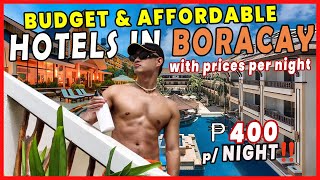 SUPER BUDGET amp AFFORDABLE HOTELS IN BORACAY  W PRICES PER NIGHT  NA QUALITY [upl. by Illa]