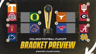 College Football Playoff Bracket Preview Loser of Big Ten title game could be in PRIME position [upl. by Iddet]