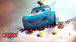 Lightning McQueens Big Crash  Pixar Cars [upl. by Ananna]