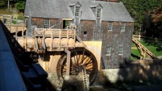 Water Powered Sawmill with Wooden Gears at Kings Landing [upl. by Cirederf]