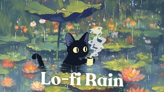 Jazzy Hiphop  Lofi Rain ☂️ Coffee time  for Study  Focus  Relax [upl. by Einyaj289]