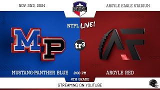 NTFL Youth Football  MP Blue at Argyle Red 4th Grade112200 PEagle Stadium 1 [upl. by Tibbitts]