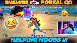 Helping Enemies In Last Zone 😂  Free Fire Telugu  MBG ARMY [upl. by Lleirbag]