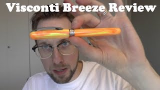 Visconti Breeze Mandarin Fountain Pen Review [upl. by Zephan]