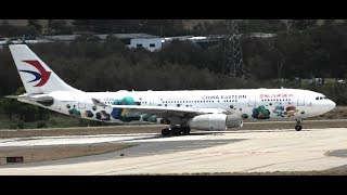 China Eastern Airlines A330200 WorldSkills Shanghai 2022 Special Livery Takeoff at Brisbane [upl. by Granny]