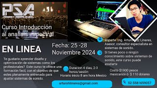 CONVOCATORIA CURSO DE INTRODUCCIÓN AL ANALISIS ESPECTRAL [upl. by Hermosa]