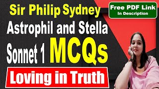 Astrophil and Stella Sonnet 1 MCQ  Loving in Truth  Sonnet 1 by Sir Philip Sidney [upl. by Droffig]