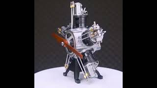 How to Assembly 5 Cylinders Aircraft Radial Engine engine assembly aircraft [upl. by Naujal]