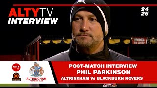 Altrincham Vs Blackburn Rovers  PostMatch Interview  Phil Parkinson  8 October 2024  NL Cup [upl. by Ydualc]