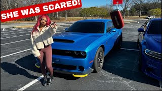 1100 HP DEMON170 SCARES FEMALE HELLCAT OWNER NEVER AGAIN SRTJADE [upl. by Atel]