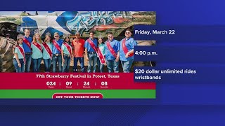 Annual Poteet Strawberry Festival nearing tickets set to be available at discount [upl. by Riehl330]