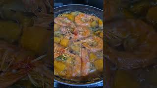 Ginataang kalabasa with shrimp shorts [upl. by Wennerholn]