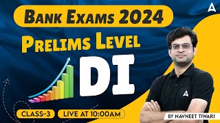 Bank Exams 2024  Prelims Level Data Interpretation DI  Maths by Navneet Sir 3 [upl. by Eirhtug]