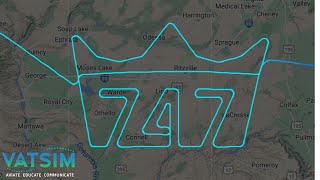 VATSIM Boing 747 Last Delivery KPAE  KCVG [upl. by Abdul135]