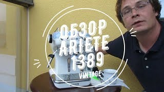 Обзор  разбор рожковой кофеварки Ariete 1389 Vintage [upl. by Drofnats]