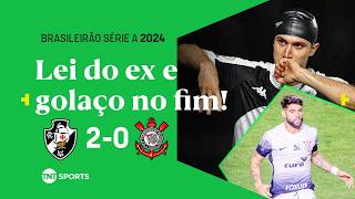 PITON CRAVA SFORZA FAZ GOLAÇO E MANTÊM O TIMÃO NA ZONA VASCO DA GAMA 2 X 0 CORINTHIANS [upl. by Sibyls]