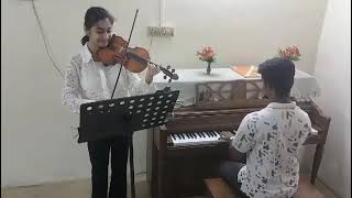 Grade 4 Violin Gigue  Accompaniment Arranged original by Abner W  Antony School of Music stu Katya [upl. by Lenz]