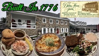 Dobbin House Tavern Lunch 1776 Candlelight Dining Gettysburg Pennsylvania [upl. by Samohtnhoj]