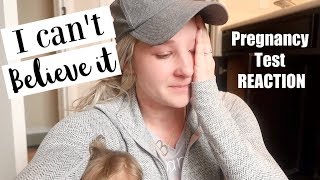 PREGNANCY TEST REACTION  TELLING MY HUSBAND IM PREGNANT [upl. by Wende68]