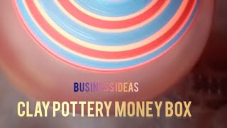 How to make clay pottery money box  Matti ka Galla [upl. by Ikkela]