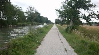 Canal Du Garonne France  Cycling [upl. by Ahsiel]