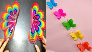 Two Amazing Idea Paper use Wall Hanging And butterfly Craft Idea [upl. by Thayer]