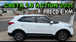 PREÇO E KM CRETA 16 ACTION AUTOMÁTICO 2021 [upl. by Akino]